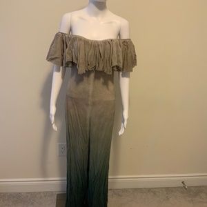 ONE LIFE off the shoulder tie dye maxi